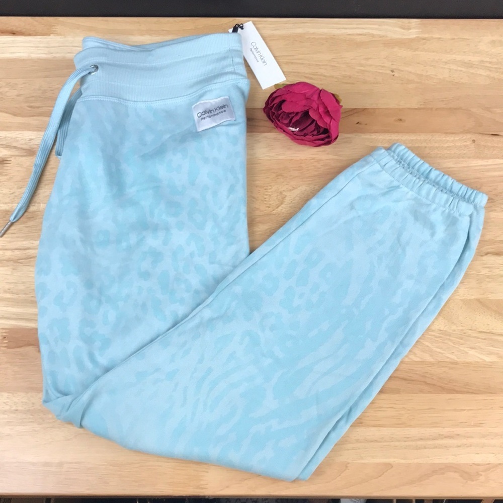 Calvin Klein Women's Performance Printed French Terry Jogger Pants